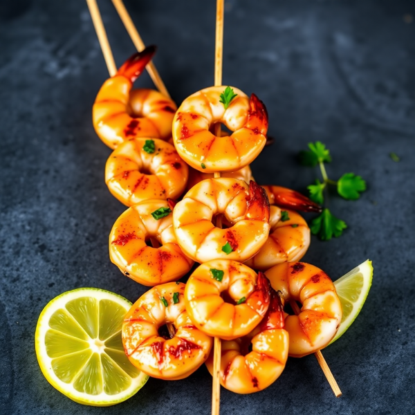 Mediterranean Ginger Shrimp Skewers