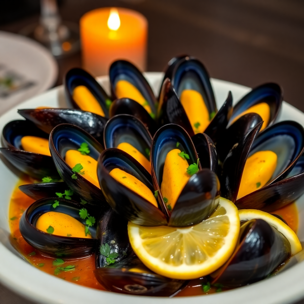 Garlic Butter Mussels with Herbs