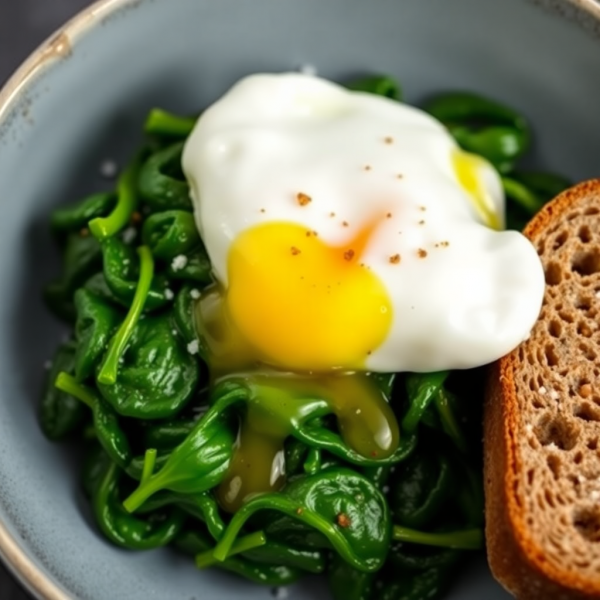 Savory Egg and Spinach Breakfast Bowl