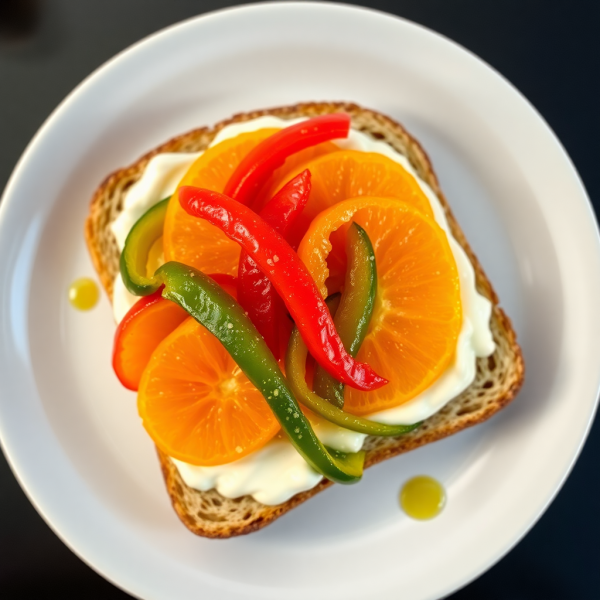 Zesty Orange and Pepper Breakfast Toast