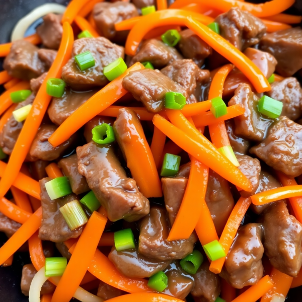 Stir-Fried Beef and Carrot Medley