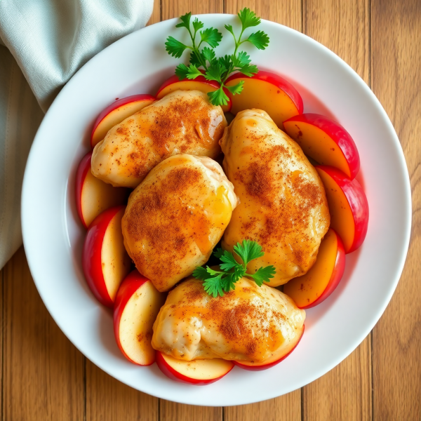 Savory Apple and Chicken Skillet