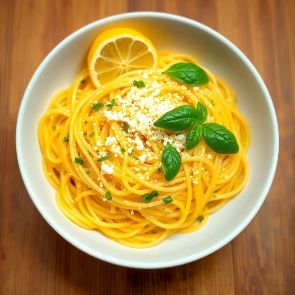 Lemon Basil Spaghetti Delight