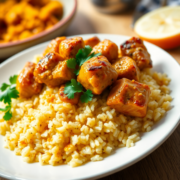 Spiced Chicken and Rice Pilaf