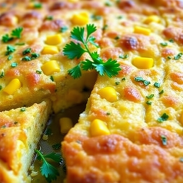 Garlic Corn & Potato Frittata