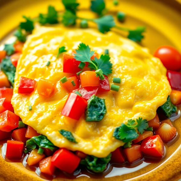 Colorful Veggie Omelette