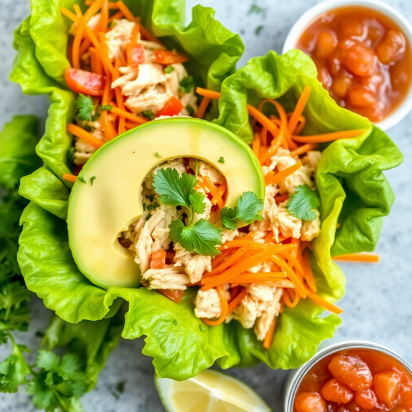 Lettuce Wrap Chicken Tacos