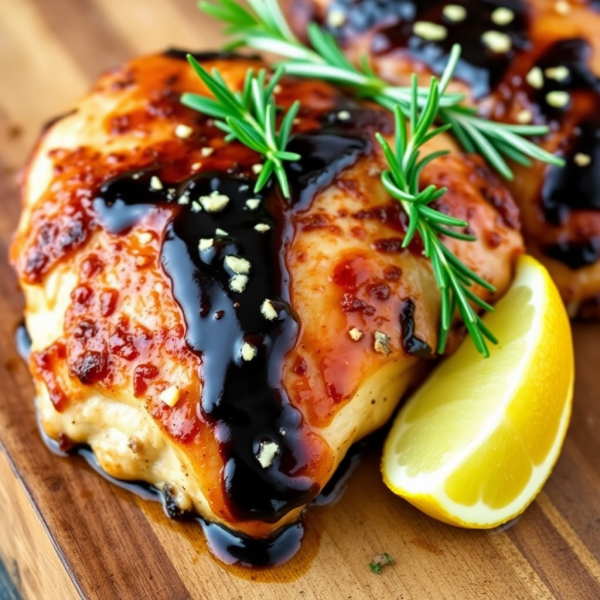 Coffee-Infused Chicken with Garlic and Herbs