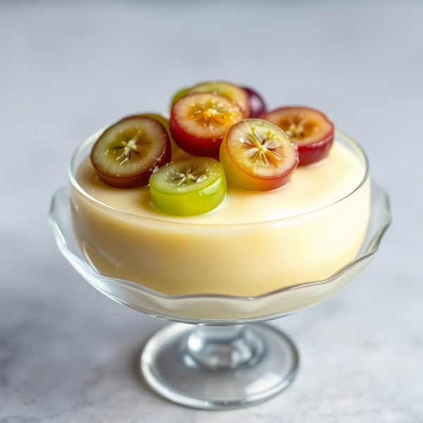 Grapes and Cream Custard