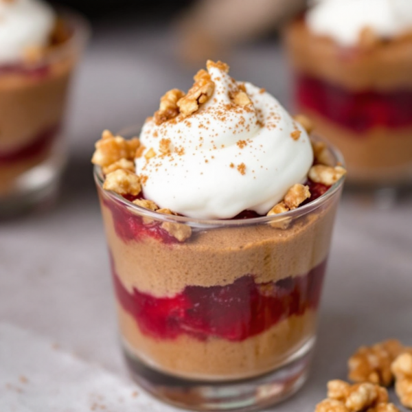 Mini Spiced Gingerbread Trifle