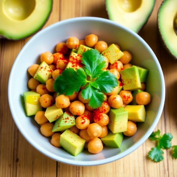 Spicy Chickpea and Avocado Salad