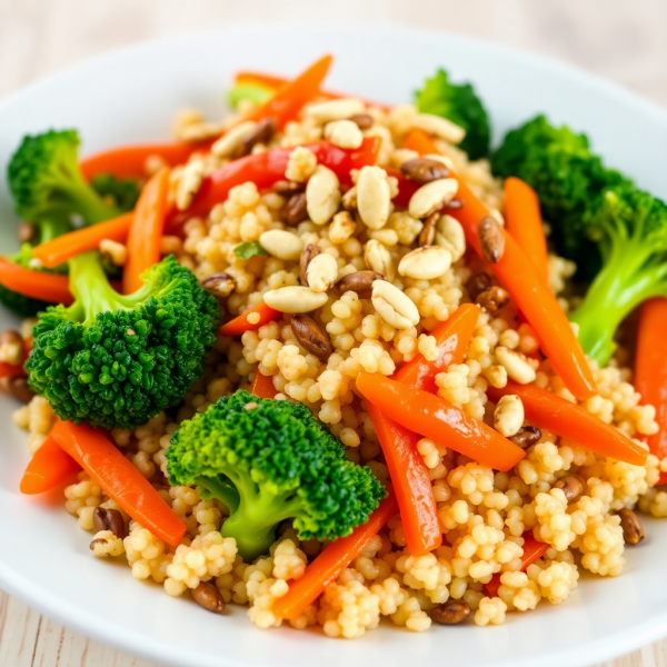 Nutty Quinoa Stir-Fry