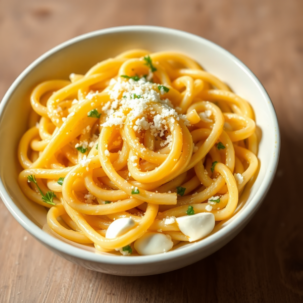 Creamy Garlic Onion Pasta