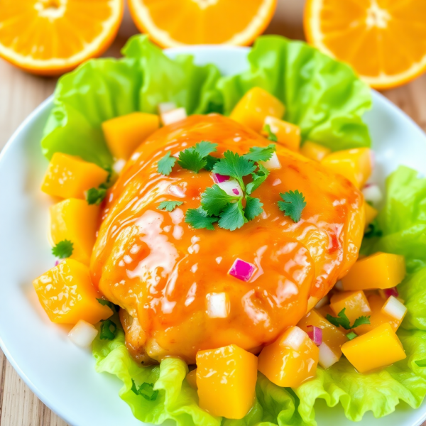 Citrus Glazed Chicken with Orange Salsa