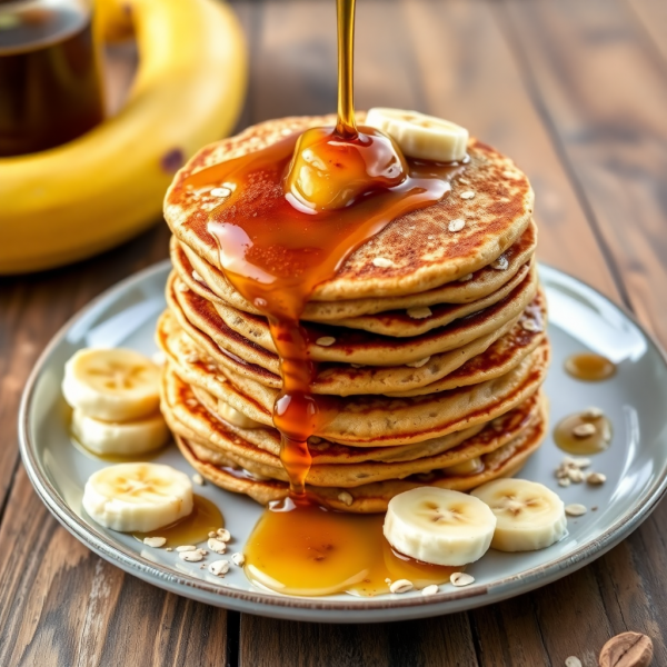 Gluten-Free Banana-Oat Pancakes