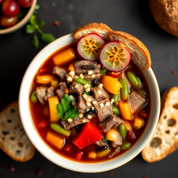 Savory Beef and Bean Chinese Soup