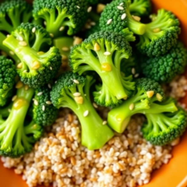 Garlic Broccoli Stir-Fry with Quinoa