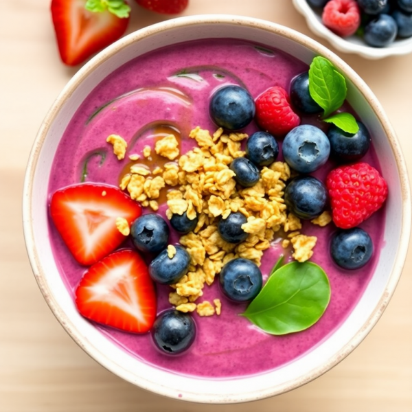 Aronia Berry Smoothie Bowl