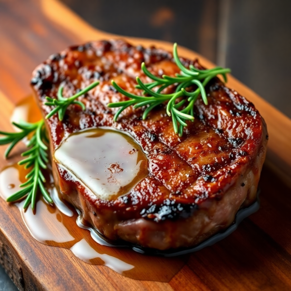 Herb-Infused Butter Steak