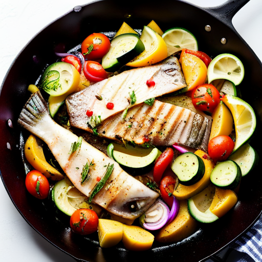 Greek Fish and Potato Skillet