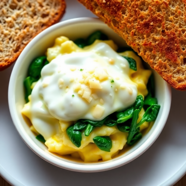 Savory Egg and Spinach Breakfast Bowl