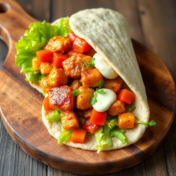 Tangy Pickle Chicken Wrap