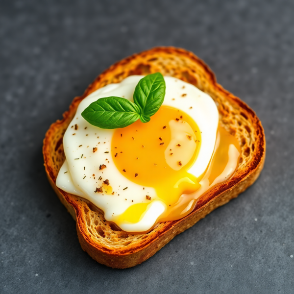 Healthy Italian Egg Cheese Toast