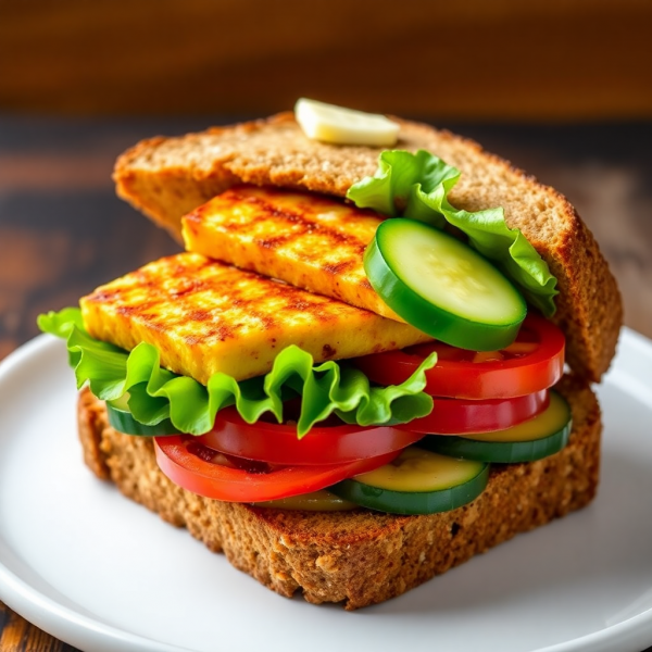 Spicy Paneer Sandwich