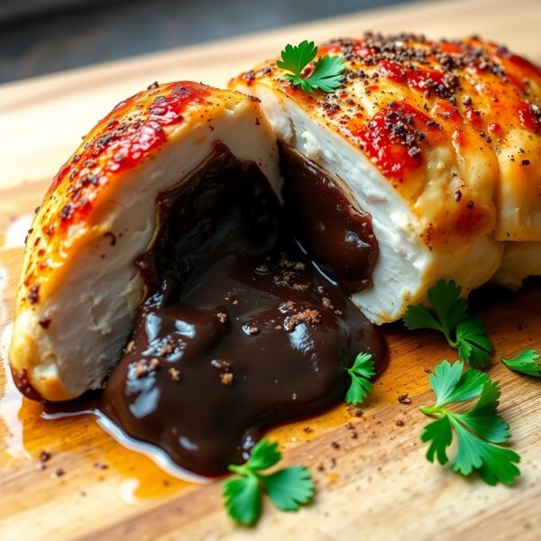 Decadent Chocolate Stuffed Chicken