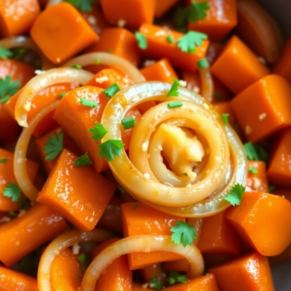 Ginger-Glazed Carrots with Onions