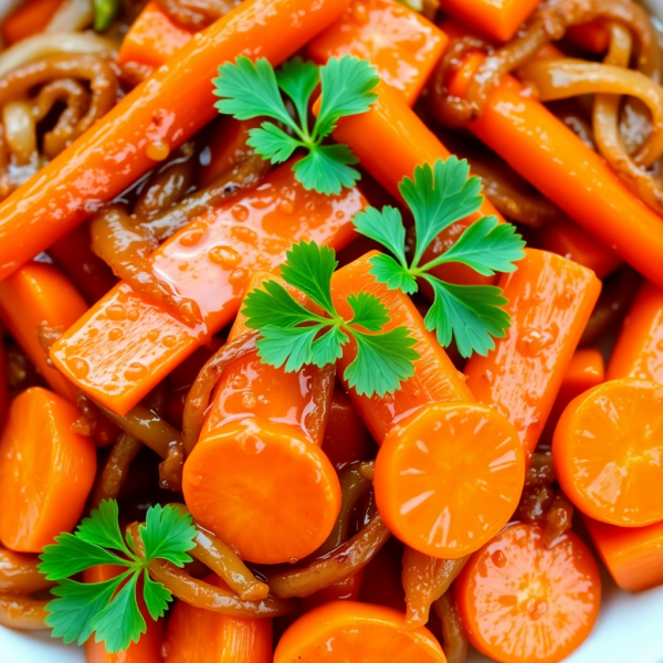 Honey-Glazed Carrots and Onions