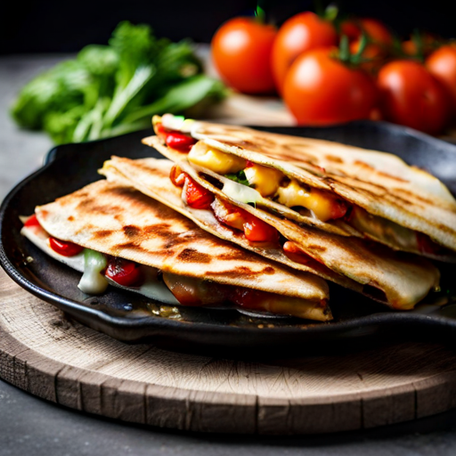 Cheesy Bacon and Tomato Quesadillas